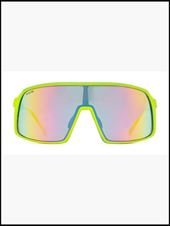 Shield Sunglasses with Mirror Coating, UV Protection, Lightweight Plastic Frame main image 7